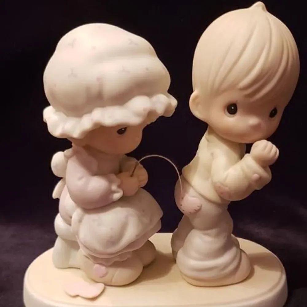 Vintage Precious Moments Sew in Love Figurine 1987